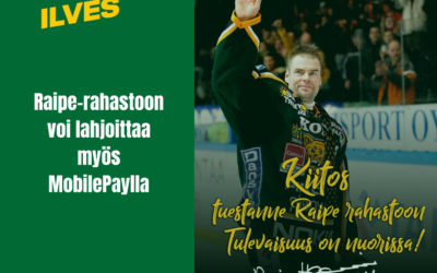 Raipe-rahastoon voi lahjoittaa nyt myös MobilePaylla