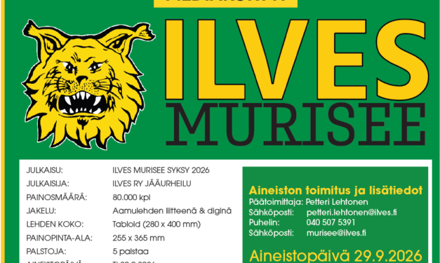 Ilves Murisee-mediakortti syksy 2026