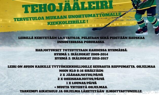 Tyttöjen Back To School tehojääleiri Tesoman jäähallissa 1.-2.8.2026